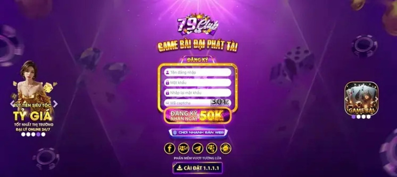 Tiền thưởng chào mừng thành viên mới từ 79Club